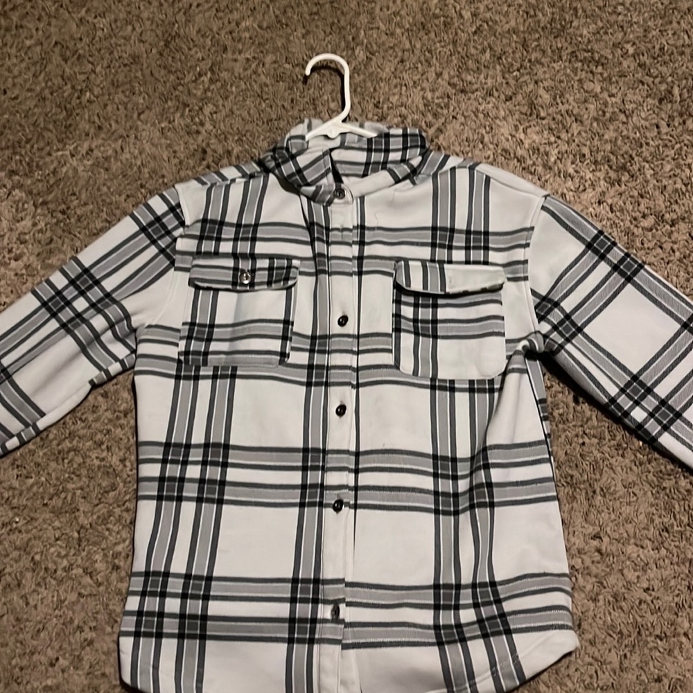Striped flannel jacket